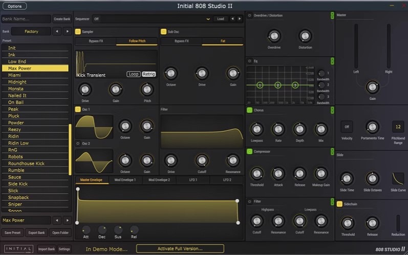 Initial Audio 808 Studio II v2.1.1 808低音合成器