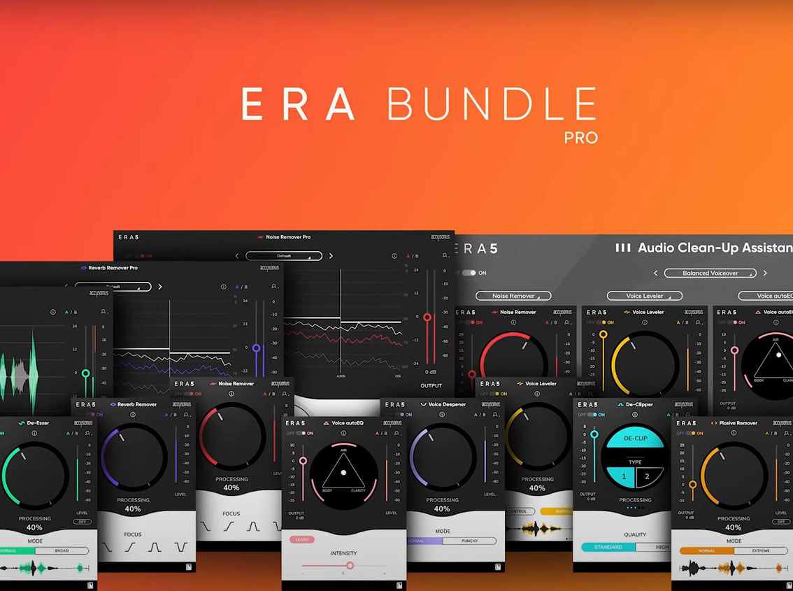 Accusonus ERA Bundle Pro v4.0.0 音频降噪修复处理综合插件