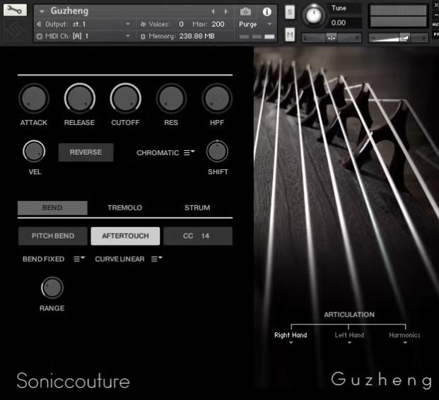 SonicCouture GuZheng v2.0.0 中国古筝音色