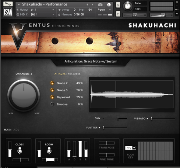 Impact Soundworks Ventus Ethnic Winds 尺八音源