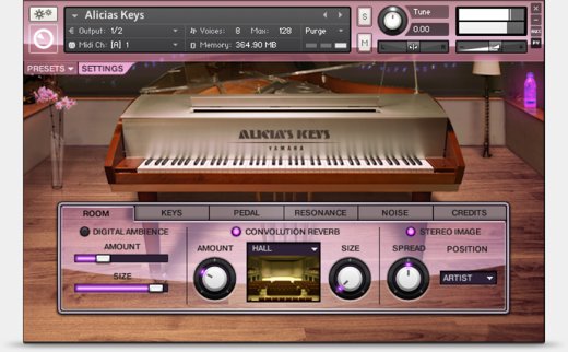 Native Instruments Alicias Keys v1.5 雅马哈钢琴