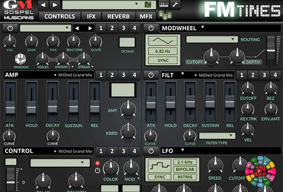 FM电钢琴 Gospel Musicians FM TiNES for UVI Falcon