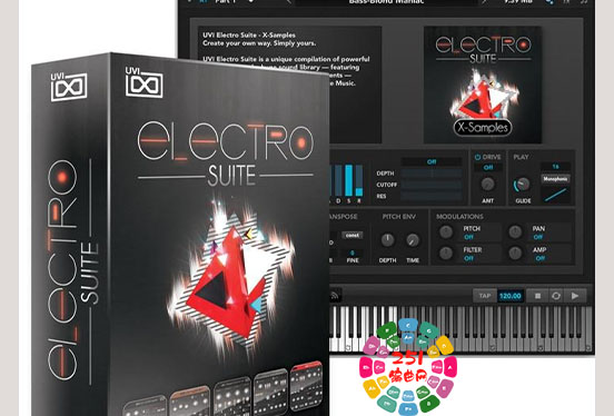 电子鼓 UVI Soundbank Electro Suite for Falcon