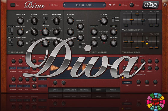 模拟合成器 U-he Diva v1.4.8 R2R