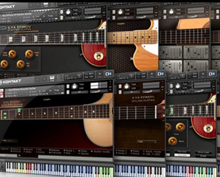 12把吉他贝司音源 完整版合集 Ilya Efimov Guitar And Bass （Acoustic Guitar Strum Nylon Guitar Strum TC Electric Guitar Strum LP Electric Guitar Strum Retro Bass Classic Bass Modern Bass Fretless Bass）