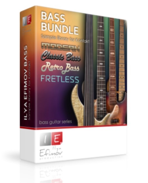 12把吉他贝司音源 完整版合集 Ilya Efimov Guitar And Bass （Acoustic Guitar Strum Nylon Guitar Strum TC Electric Guitar Strum LP Electric Guitar Strum Retro Bass Classic Bass Modern Bass Fretless Bass）