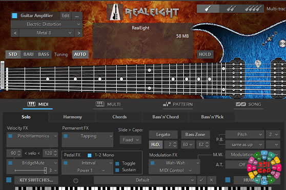 8弦电吉他 MusicLab RealEight 6 v6.1.0.7549 MOCHA Win