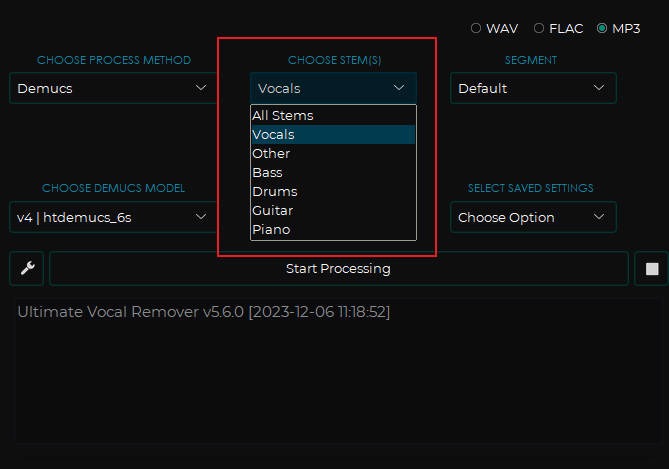 UVR5 完整扩展模型包 Ultimate Vocal Remover