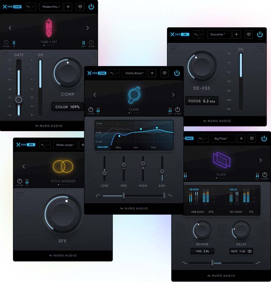 智能终极人声混音插件 Nuro Audio Xvox Pro v1.0.2 TC Win