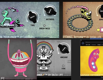 5个特色混音插件合集 Dada Life Plugins v2024.2 Mocha Win (DadaLife Wide Awake Space In-Your-Face Sausage Fattener Eternal Return Endless Smile)
