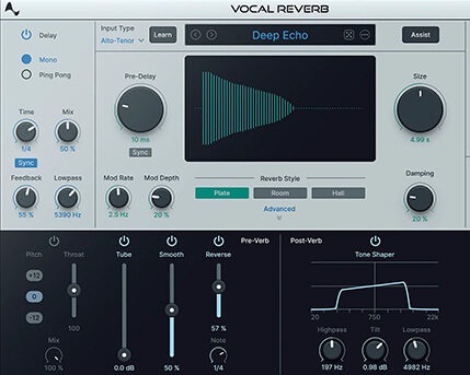 人声专用混响插件 Antares Vocal Reverb v1.0.0 CE Win