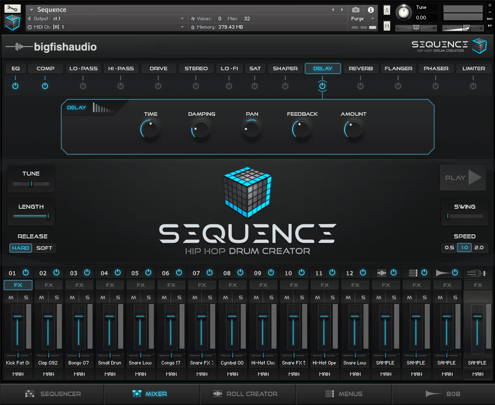 808低音Loop鼓机 Big Fish Audio Sequence Hip Hop Beat Creator