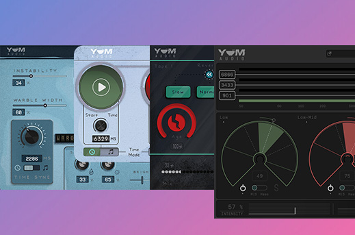 11个LoFi效果合集 Yum Audio Plugins Bundle v2024.11 (The Grater Spread Slap By Mr Bill LoFi Tapestop LoFi Playtime Pitch Dropout Flux Machine Drifter Extractor Crispy Clip)