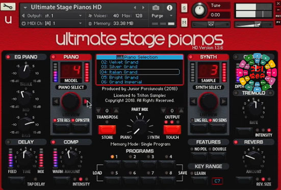Nord键盘 Junior Porciuncula Ultimate Stage Pianos HD