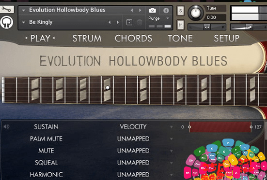 半空心电吉他音源 Orange Tree Samples Evolution Hollowbody Blues