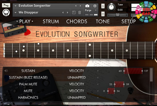 橘子树吉他 Orange Tree Samples Evolution Songwriter
