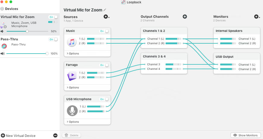 苹果音频路由跳线软件 Rogue Amoeba Loopback v2.4.4 MacOS