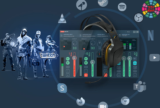 直播机架 虚拟声卡路由跳线软件 VB Audio Voicemeeter Potato v3.0.2.8 Win