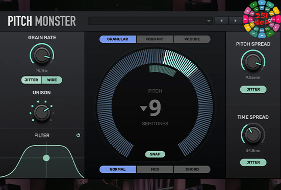 变声效果插件 Devious Machines Pitch Monster v1.3.13 U2B Mac MORiA