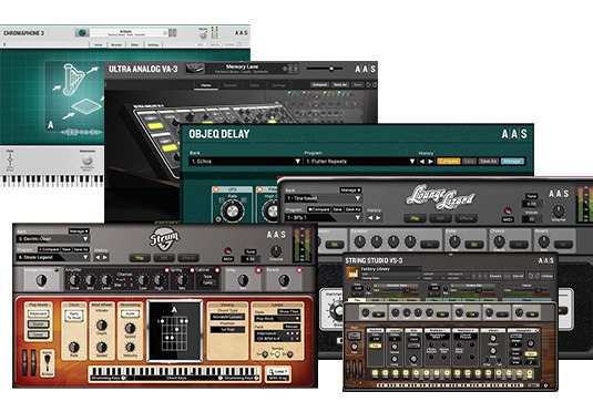 7套AAS物理建模乐器 Applied Acoustics Systems Modeling Collection v2024.1 CE Win （包含Chromaphone 3 Lounge Lizard EP-4 Multiphonics CV-2 Objeq Delay String Studio VS-3 Strum GS-2 Ultra Analog）