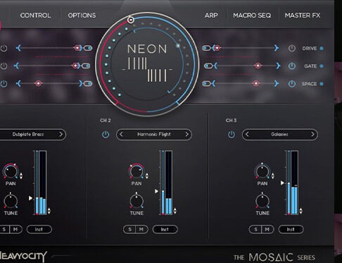 复古合成氛围 Heavyocity Mosaic Neon