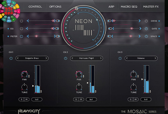 复古合成氛围 Heavyocity Mosaic Neon