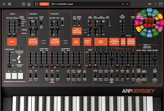 合成器 KORG ARP ODYSSEY v1.5.3 R2R