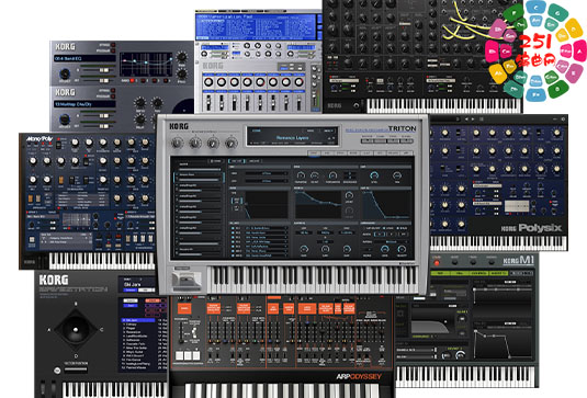 8个电子合成乐器合集 KORG Software Plugins 2024.8 MacOS-MORiA (包含Wavestate Native Opsix Native Modwave Native microKORG ELECTRIBE-R VOX Super Continental EP-1 ARP 2600)