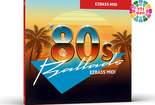 虚拟贝司Midi节奏模版 Toontrack Eighties Ballads EZbass MIDI