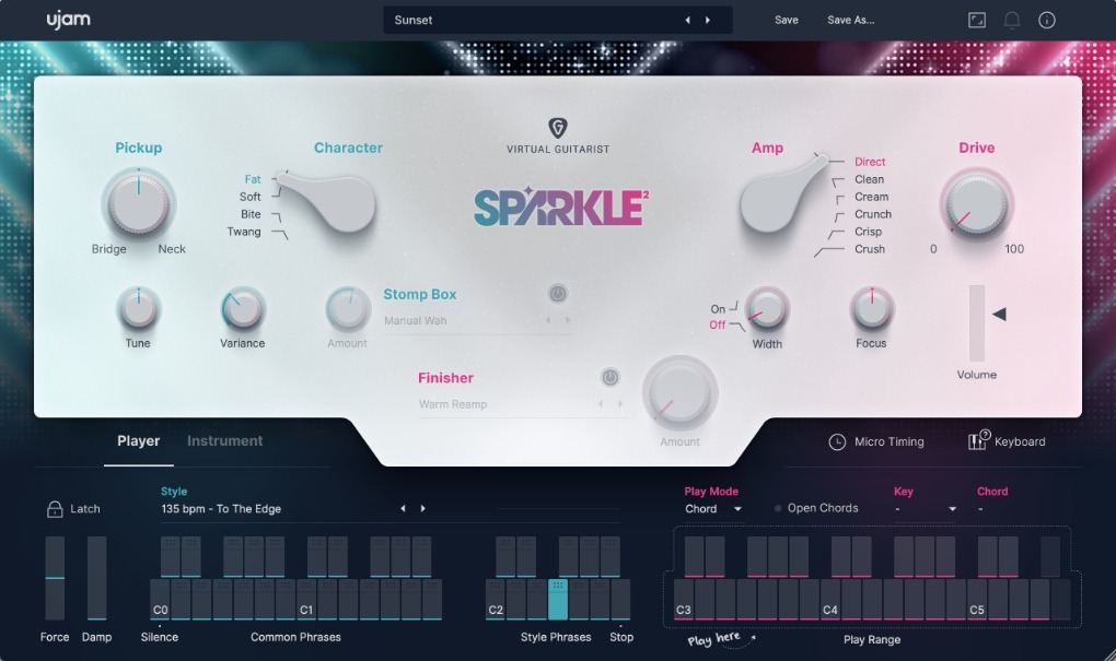 虚拟电吉他手 UJAM Virtual Guitarist Sparkle 2 v2.3.0