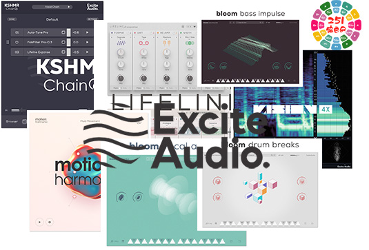 8个特色混音&乐器插件合集 Excite Audio Plugins Bundle 2024.7 R2R(包含Excite Audio VISION 4X Motion Harmonic Lifeline Expanse Lifeline Console KSHMR Chain Vocal Aether Bloom Bass Impulse Drum Breaks)