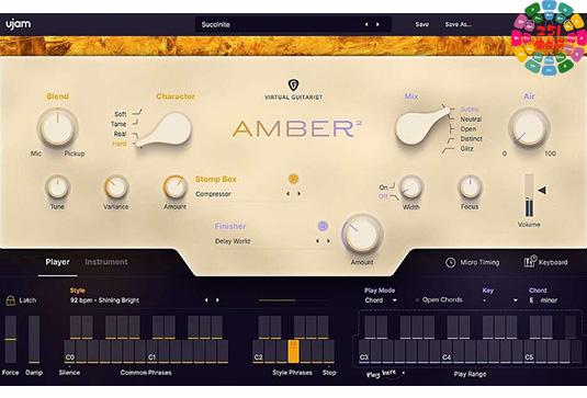 虚拟钢弦吉他手 UJAM Virtual Guitarist Amber 2 v2.3.0