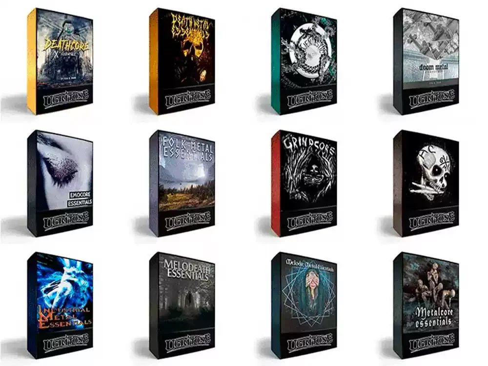 摇滚架子鼓MiDi文件22套合集 Ugritone Almighty Midi Pack MiDi Bundle