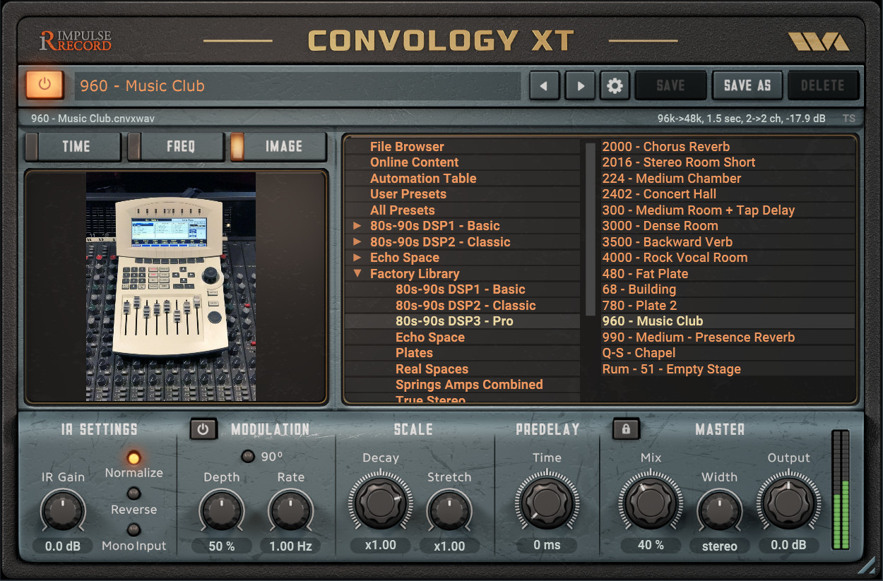 卷积混响效果器 Wave Arts Convology XT Complete v1.33 Win