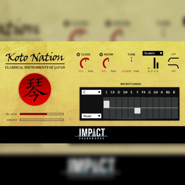 日本十三弦古筝民族乐器 Impact Soundworks Koto Nation 2.0