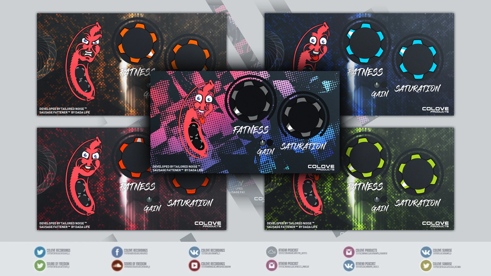 5个特色混音插件合集 Dada Life Plugins v2024.2 （Wide Awake Space In-Your-Face Sausage Fattener Eternal Return Endless Smile）