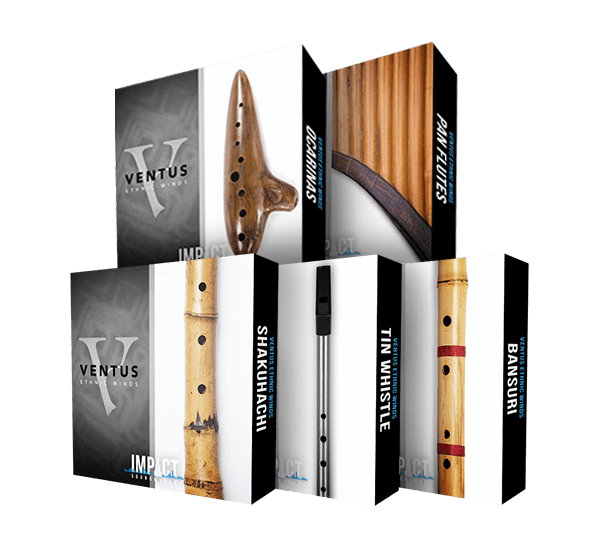 独奏木管 6套合集 Impact Soundworks Ventus Ethnic Winds SHAKUHACHI TIN WHISTLE BANSURI PAN FLUTES OCARINAS Tin Whistle
