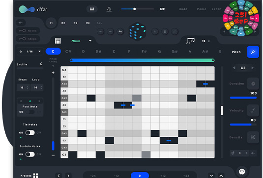 即兴演奏乐句生成插件 Audiomodern Riffer v3.1.2