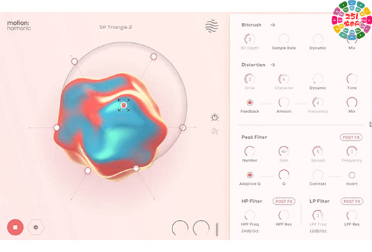 动态失真滤波效果器 Excite Audio Motion Harmonic v1.2.1 Win