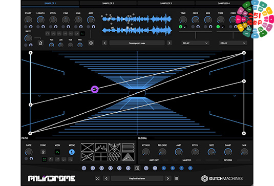 颗粒采样合成器 Glitchmachines Palindrome 2 v2.0.0