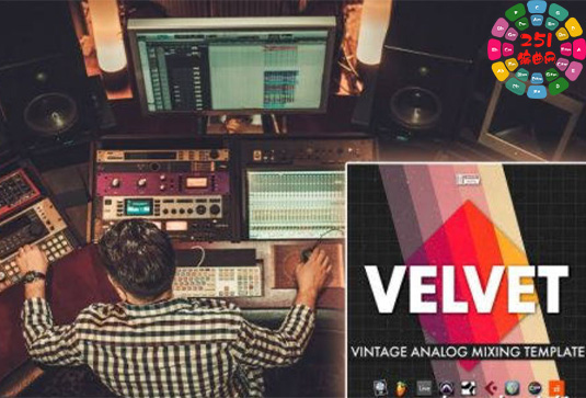 复古模拟色彩混音模版 Slate Academy Velvet Vintage Analog Mix Template