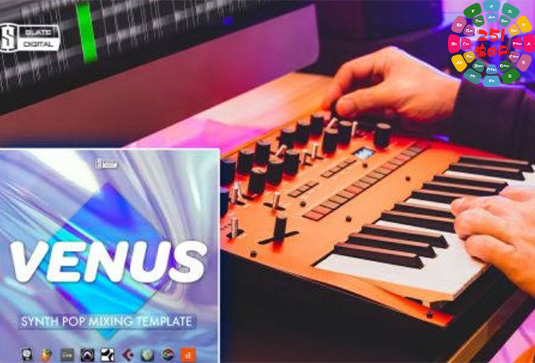 合成器流行混音模版 Slate Academy Venus Synth Pop Mix Template