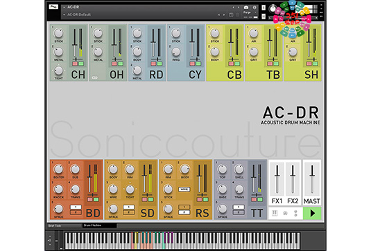 老式鼓机采样音色 SonicCouture AC-DR Acoustic Drum Machine