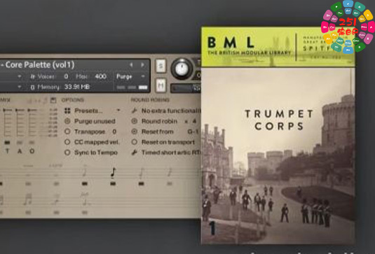 伦敦小号音色 Spitfire Audio BML Trumpet Corps Volume 1 v1.1b3