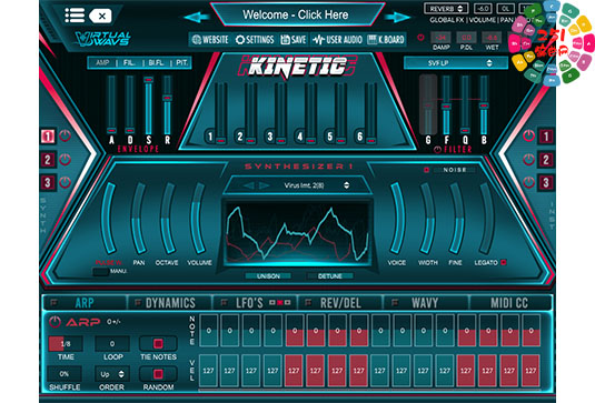 电子合成器 Virtual Wavs Kinetic v2.0