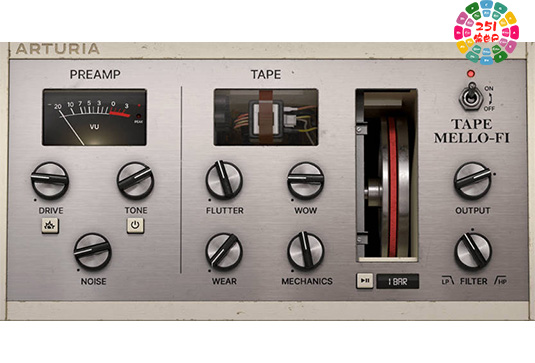低保真效果插件 Arturia Tape MELLO-FI v1.4.0 TC Win