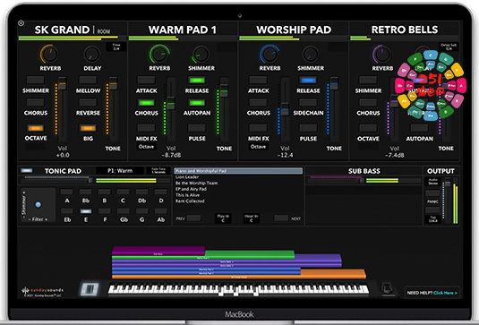 拓展预设音色模版 Sunday Sounds Sunday Keys Template for MainStage