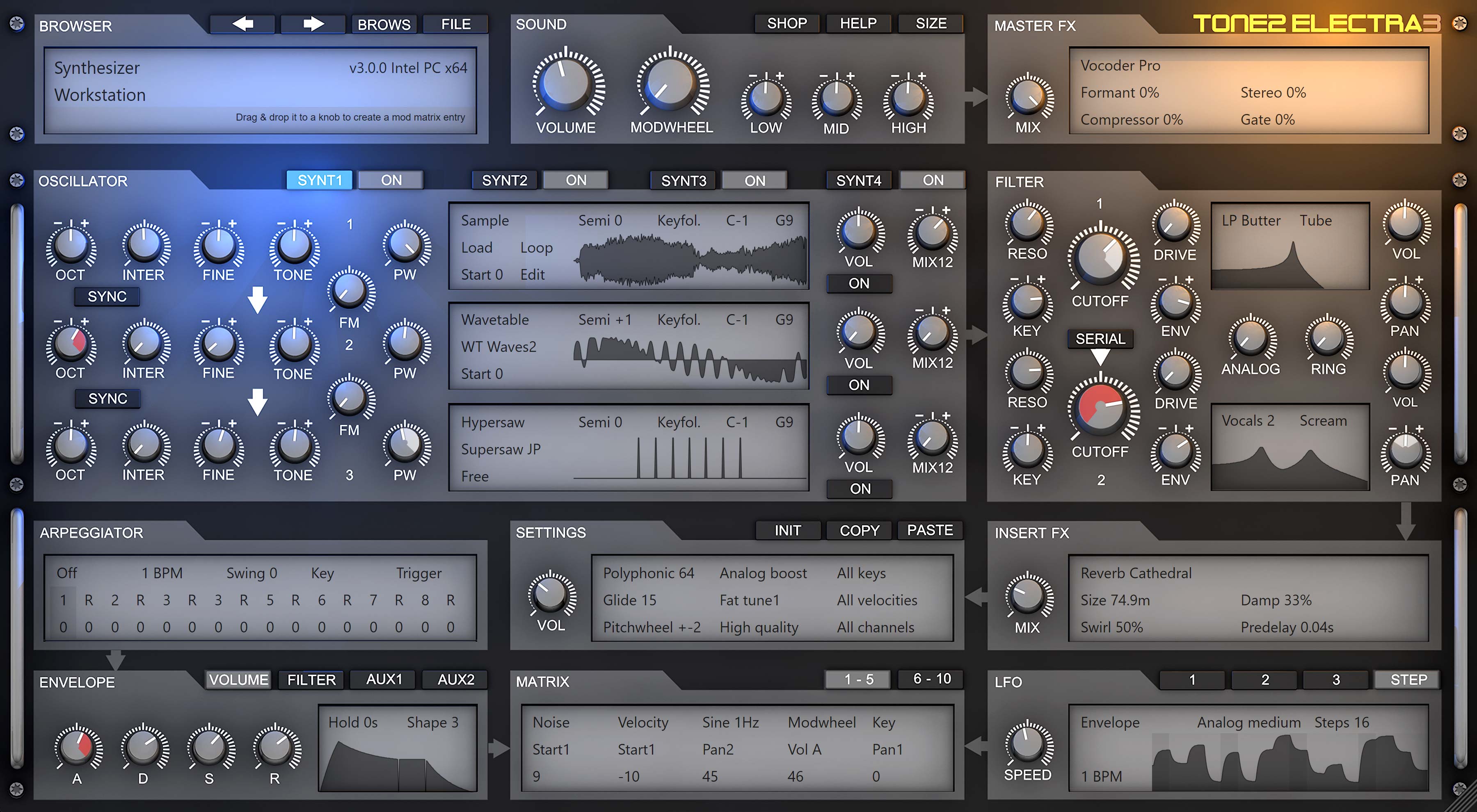 电子合成器插件 Tone2 Electra ElectraX v2.8.0