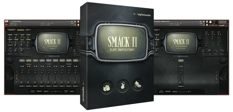 身体打击乐采样音色 Big Fish Audio SMACK 2 Claps Snaps & Stomps