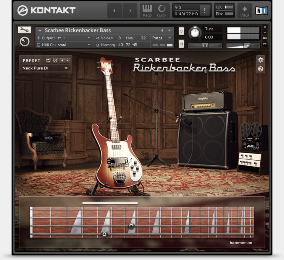 摇滚贝斯 Native Instruments Scarbee Rickenbacker Bass v1.3.0